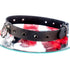 SiaLinda: Halsband Nr. 13 schwarz 8 Straß Kristalle und großem O-Ring 20mm, echt Leder schwarz - SiaLinda.com